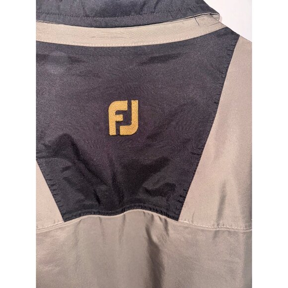 FootJoy DryJoys Golf Jacket L Lining Black/Taupe Mesh Lining Outdoor Windbreaker - Picture 14 of 14